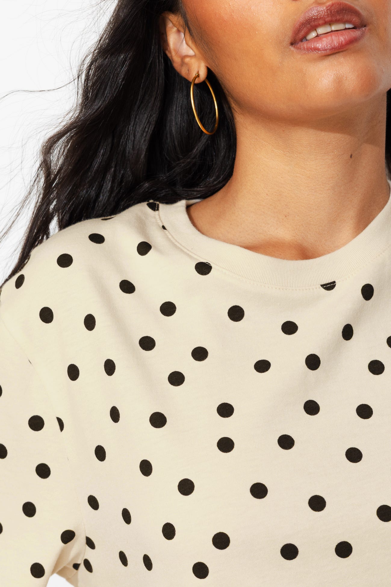 T-shirt oversize à pois
