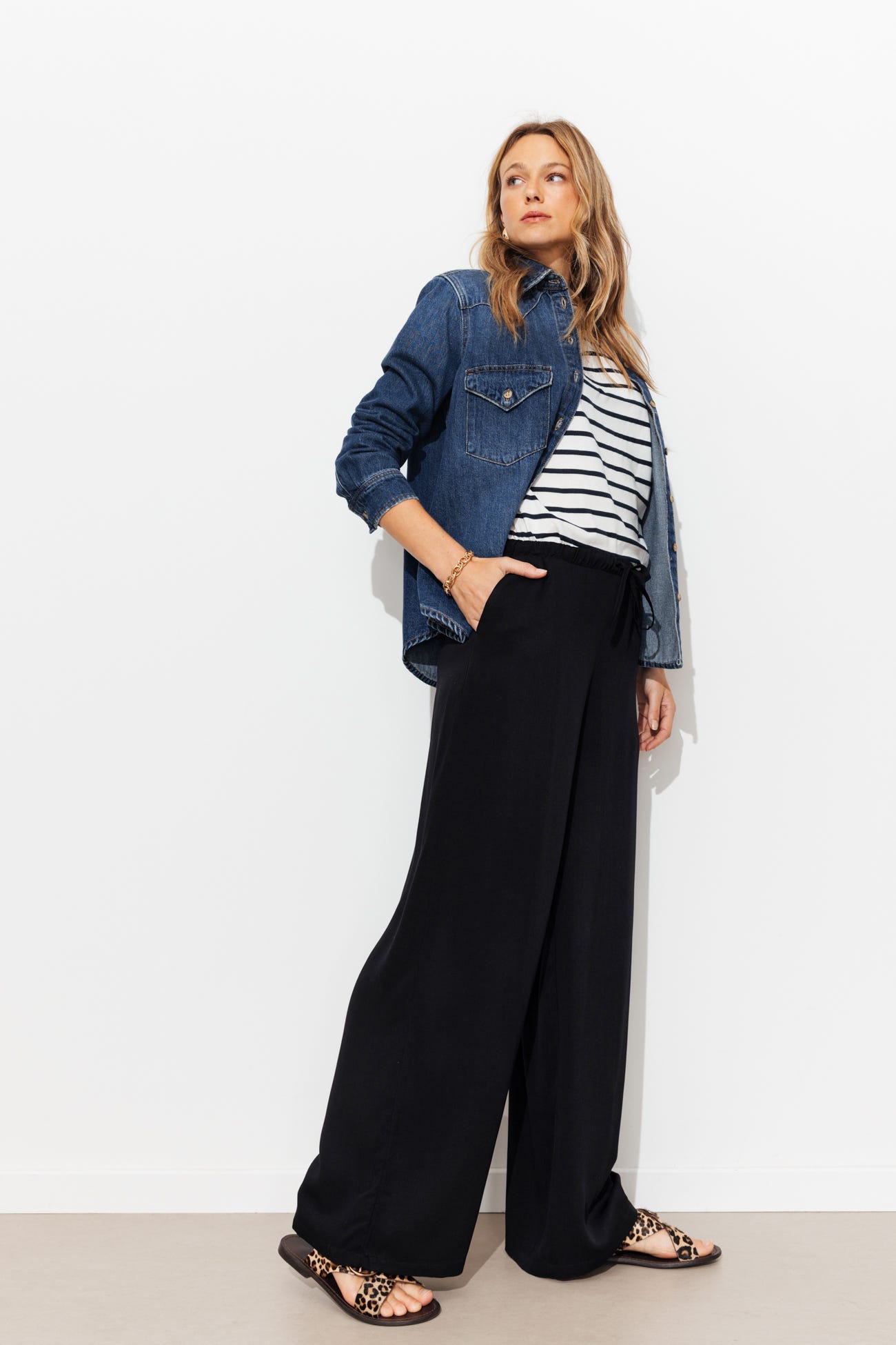 Pantalon large et fluide Femme