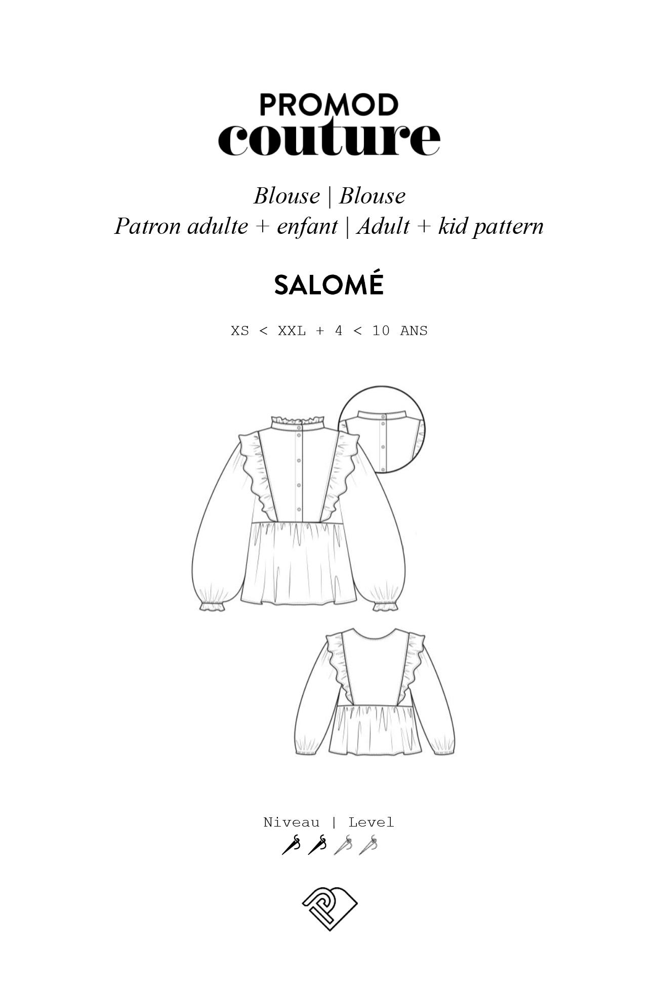Patron pdf blouse SALOMÉ
