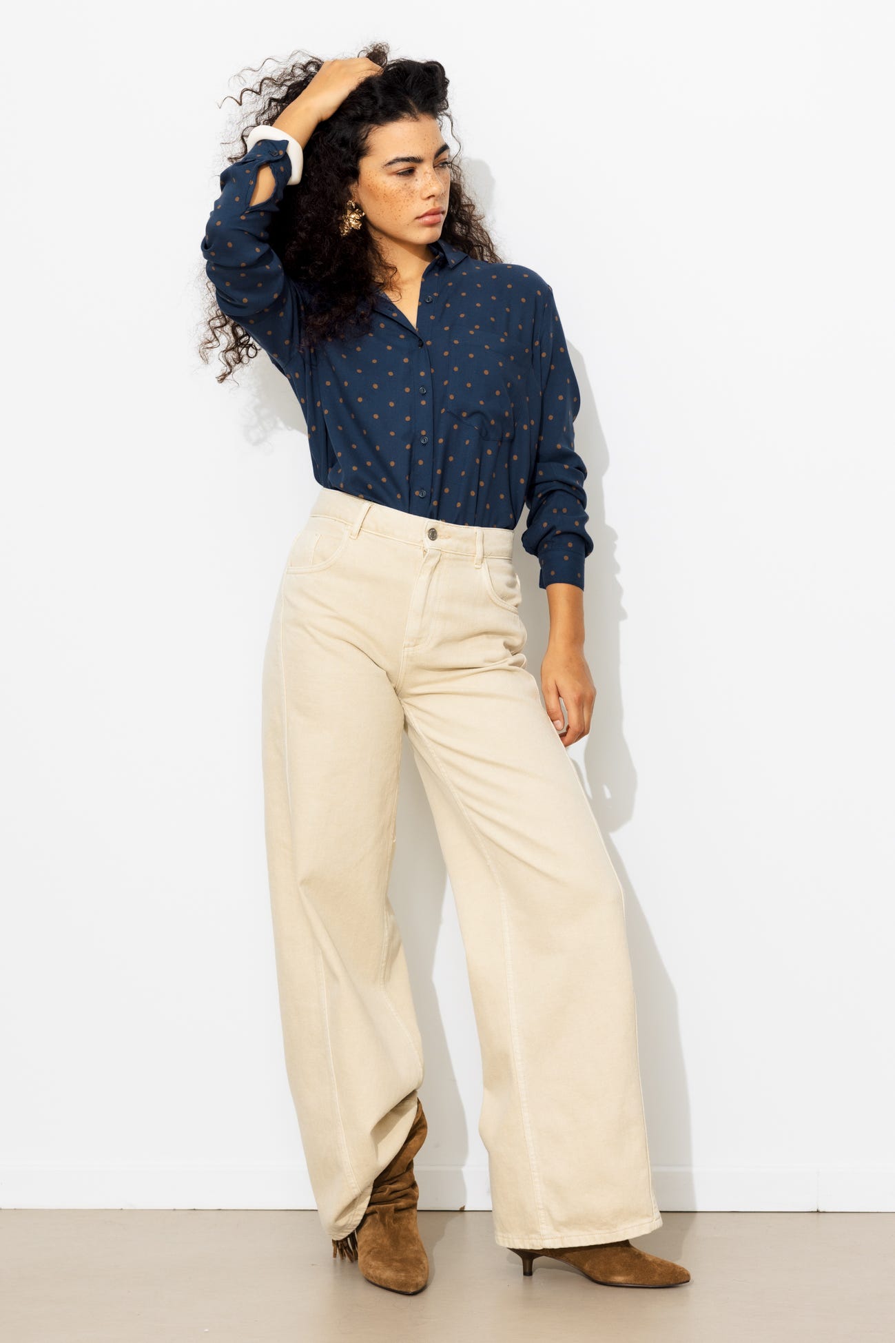 Chemise à pois Femme