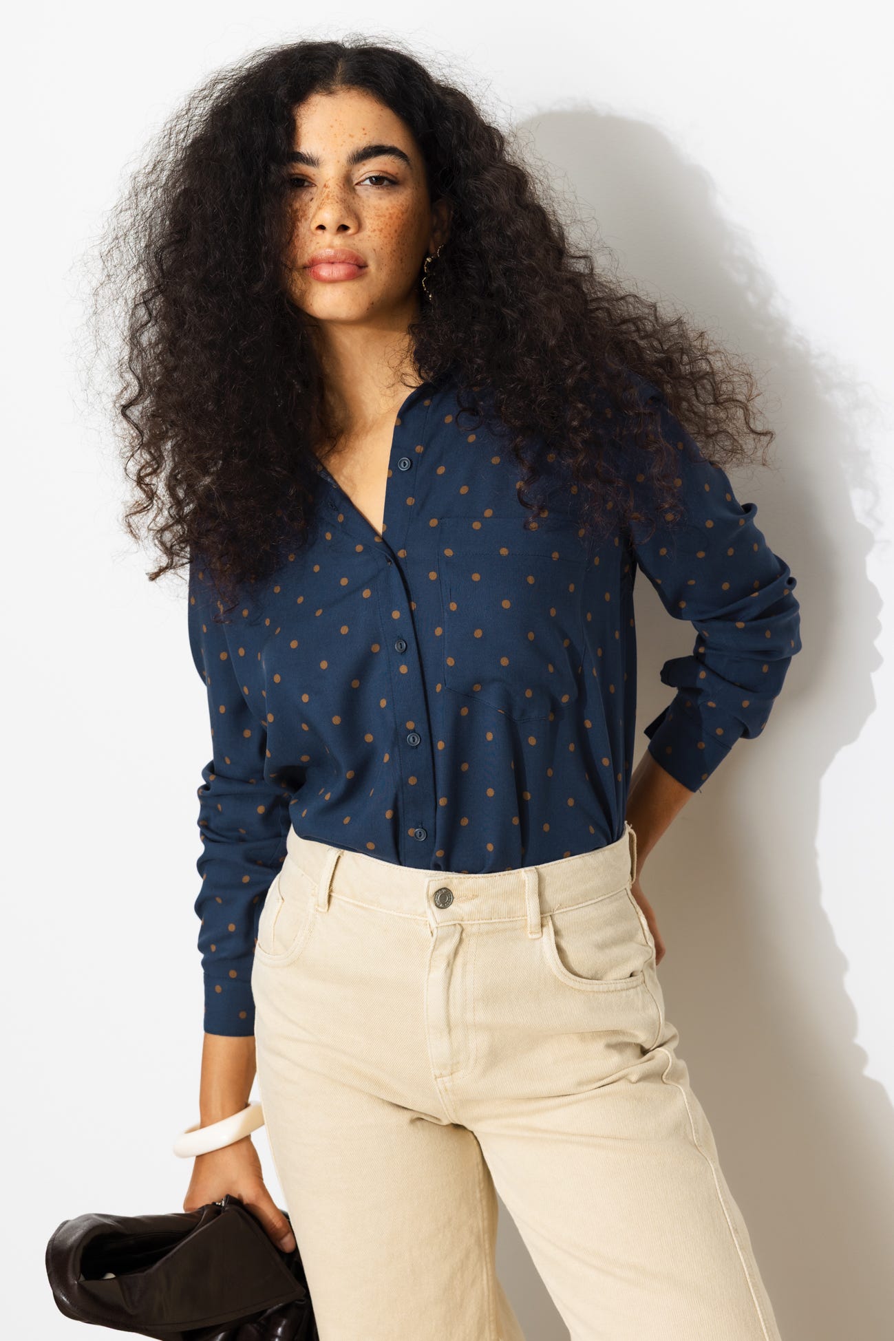 Chemise à pois Femme