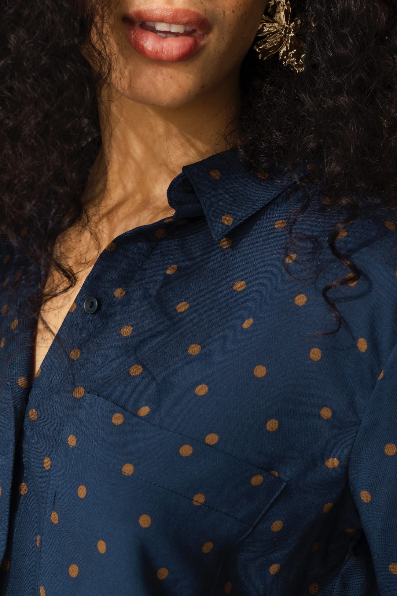 Chemise à pois Femme