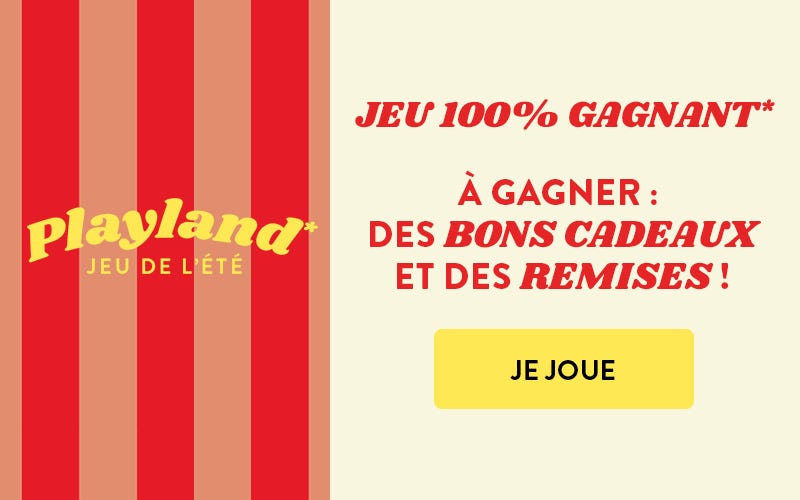 Jeu de l'été 100% gagnant, je joue*