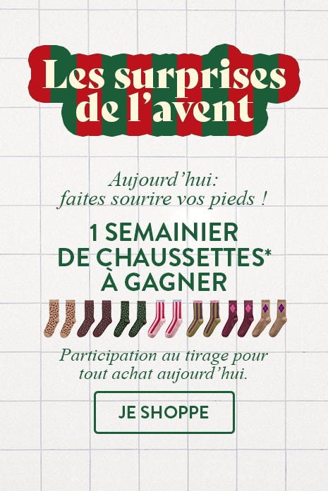 à gagner semainier chaussettes