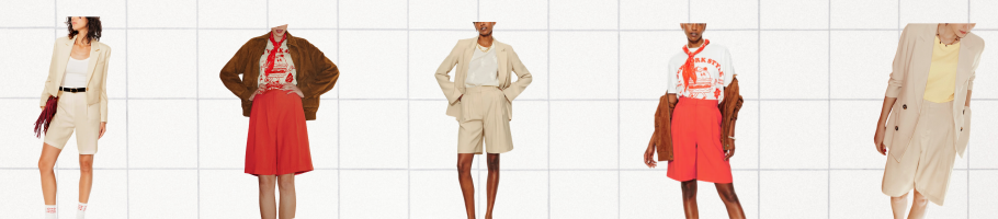 look blazer et bermuda