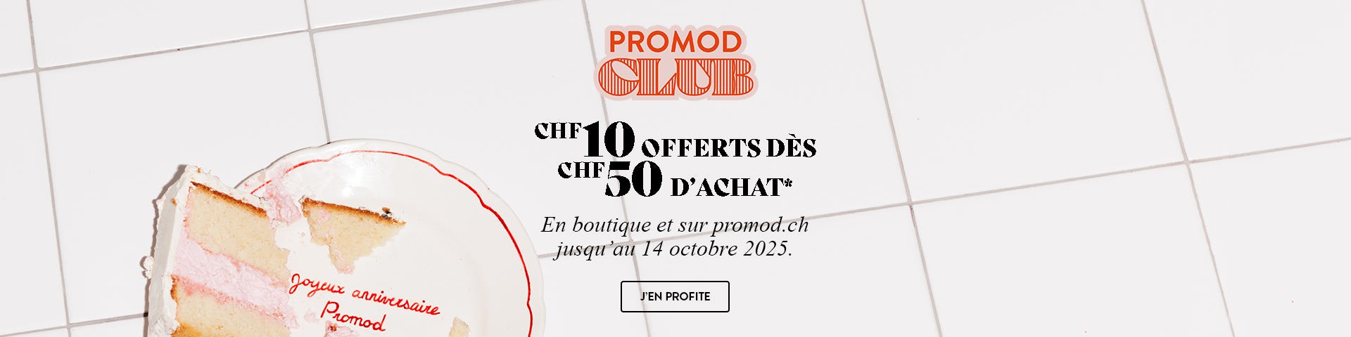 10€ offerts dès 50€ d'achat