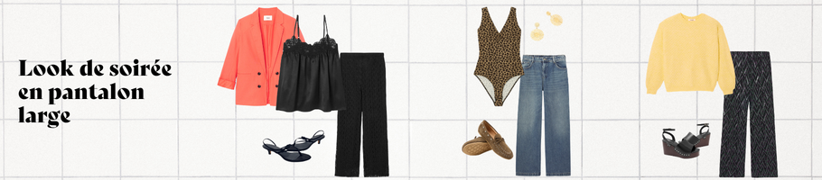 look de soirée en pantalon large