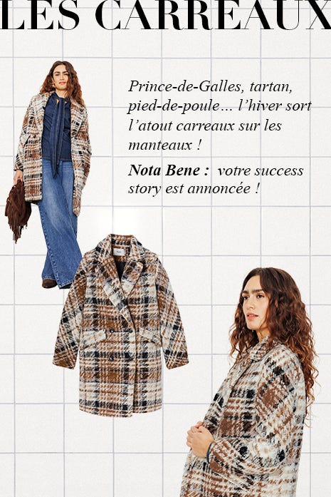 Manteaux à carreaux