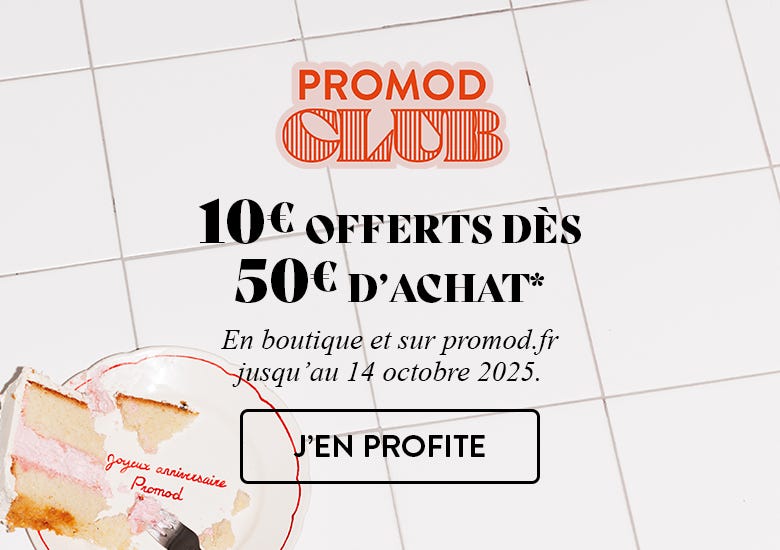 10€ offerts dès 50€ d'achat