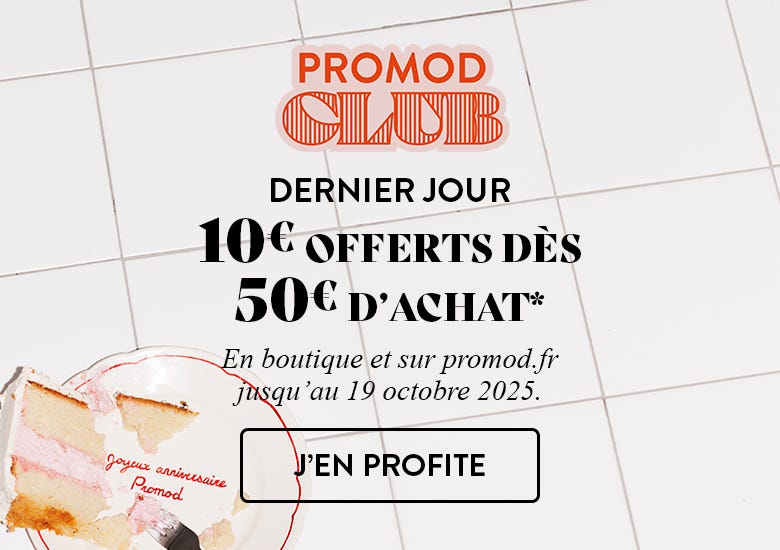 10€ offerts dès 50€ d'achat