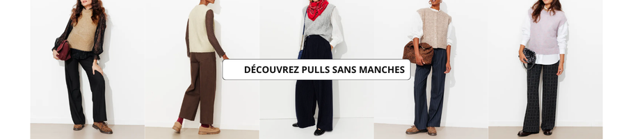 découvrez nos pulls sans manches