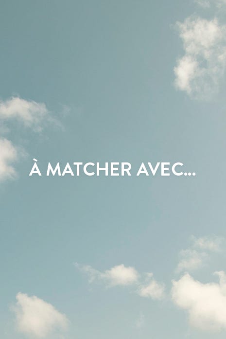 à matcher avec 