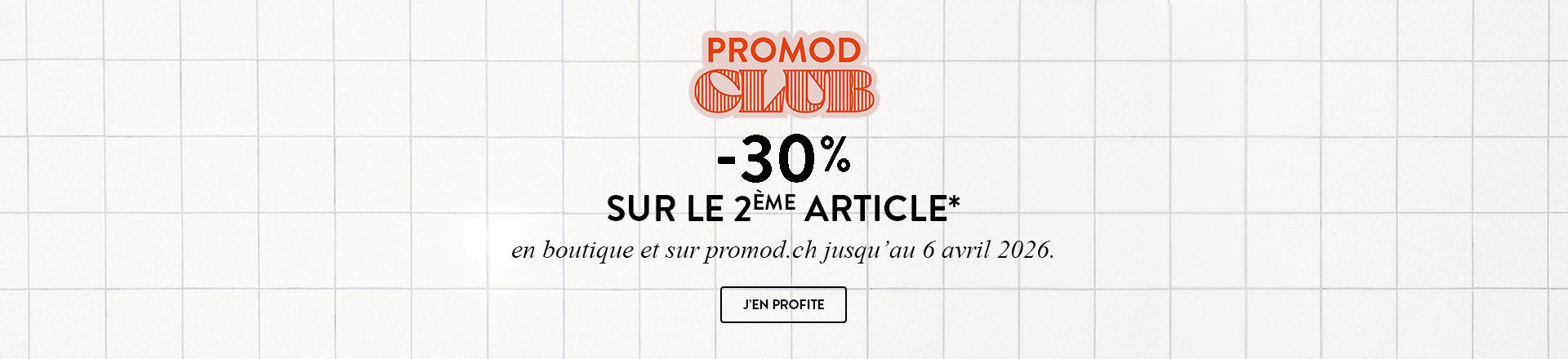 -30% sur le deuxième article