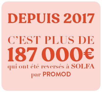 Depuis 2017, c'est plus de 187 000€ qui ont été reversés à SOLFA par Promod