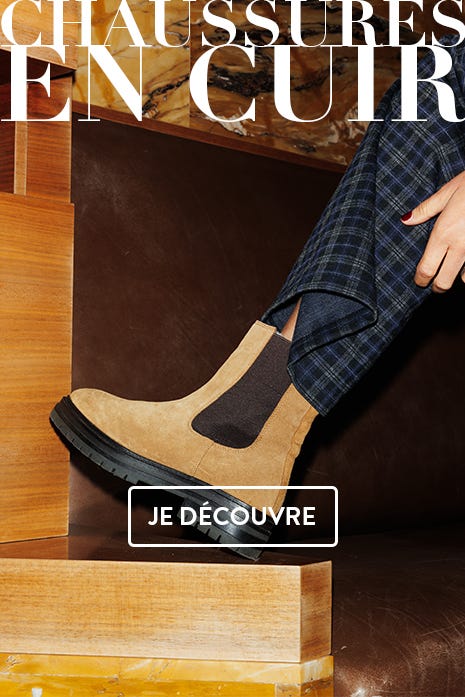 Bottines en cuir