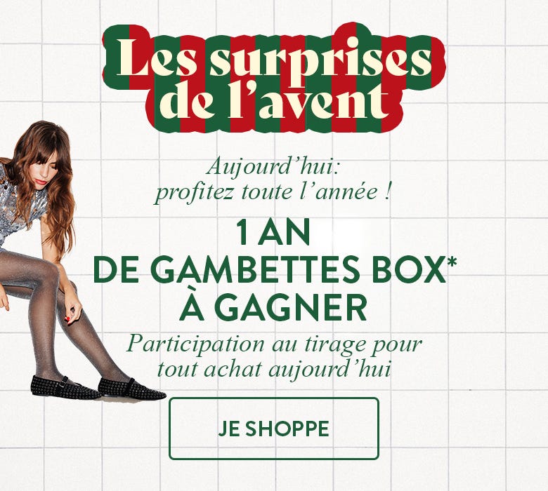 1 an de gambette box à gagner*