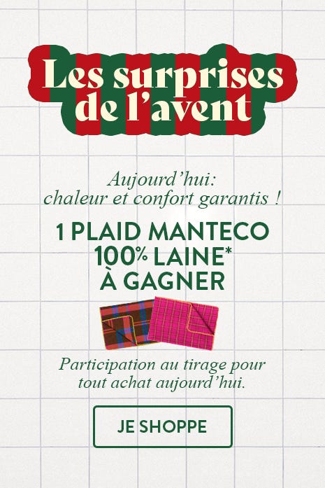 à gagner plaid manteco
