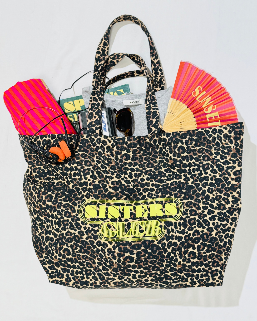 sac sister léopard avec objet mode pour l'été