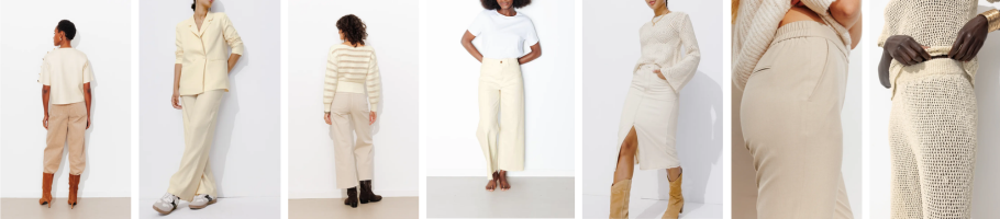 vêtements femme écru