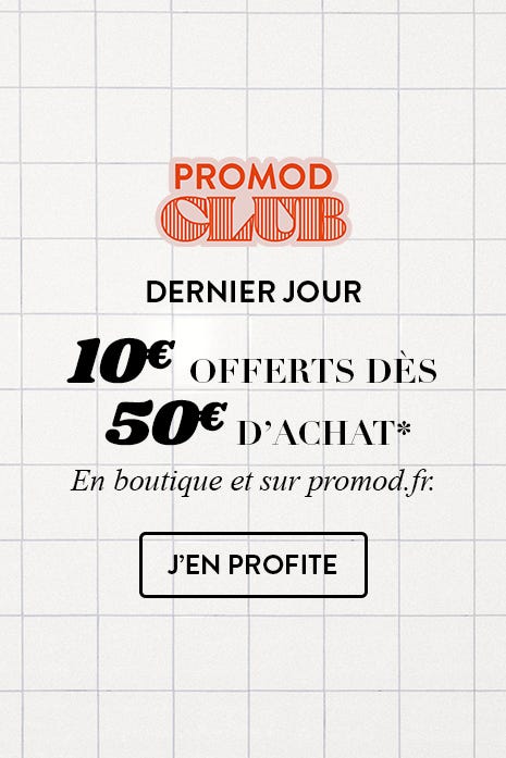 10€ offerts dès 50€ d'achat*