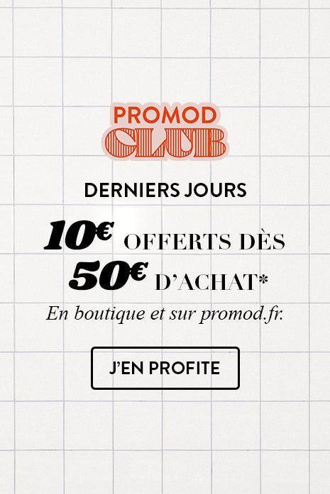 10€ offerts dès 50€ d'achat*