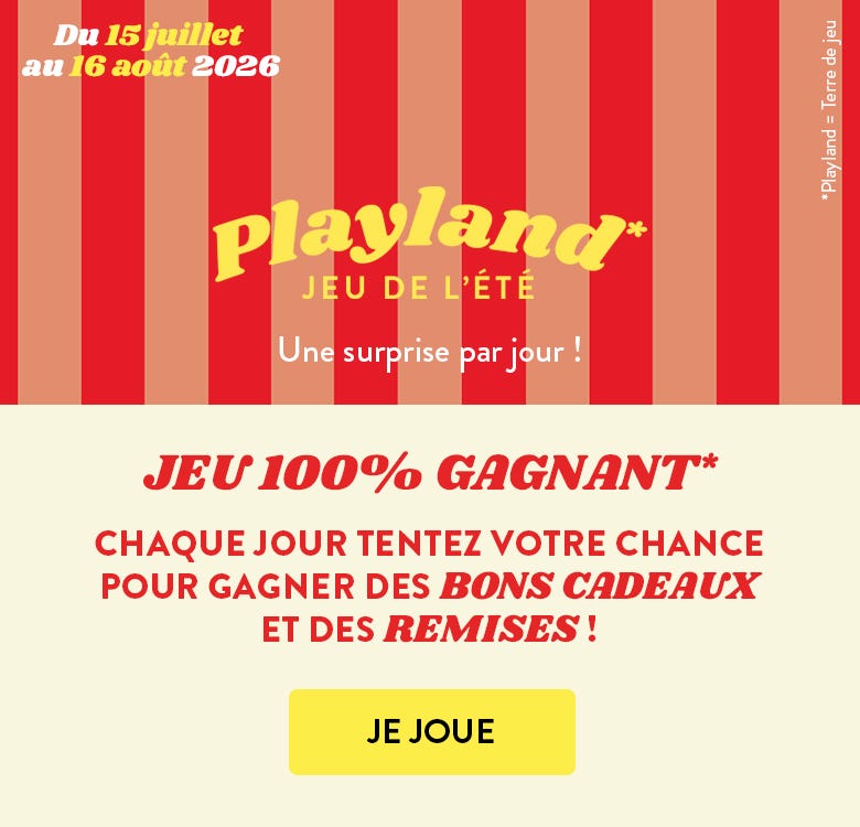 Jeu 100% gagnant ! Chaque jour tentez votre chance pour gagner des bons d'achats et des remises !
