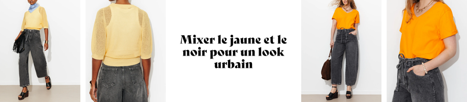 Mixer le jaune et le noir pour un look urban