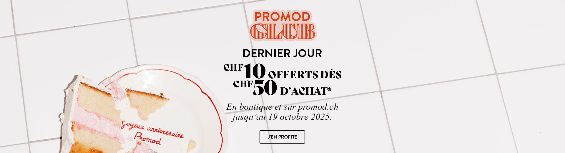 10€ offerts dès 50€ d'achat