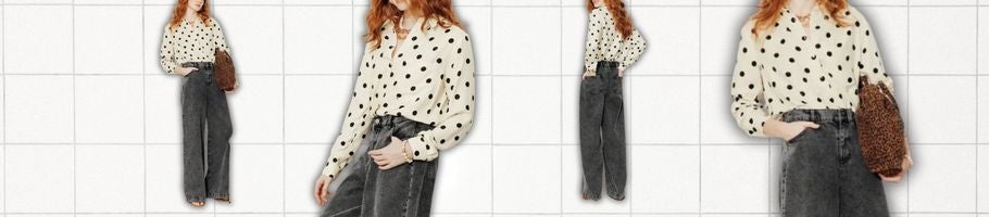 chemise à pois 